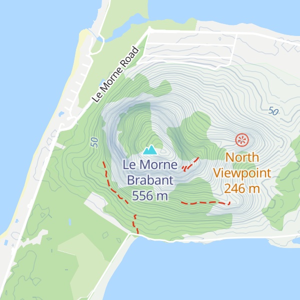 Map of Le Morne Brabant