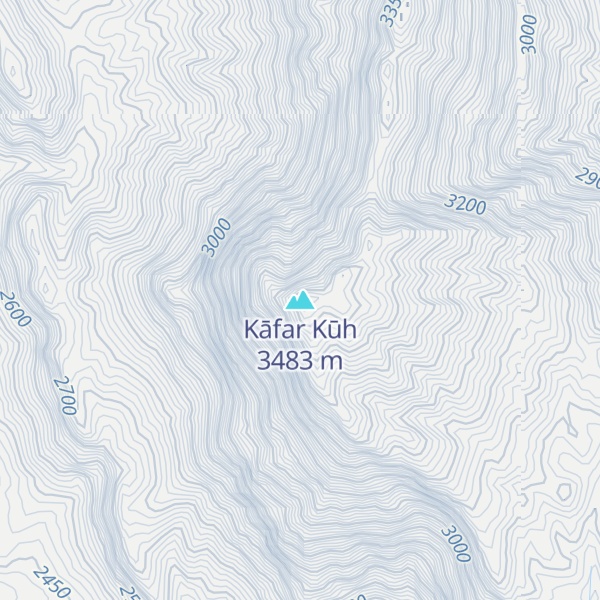 Map of Kāfar Kūh