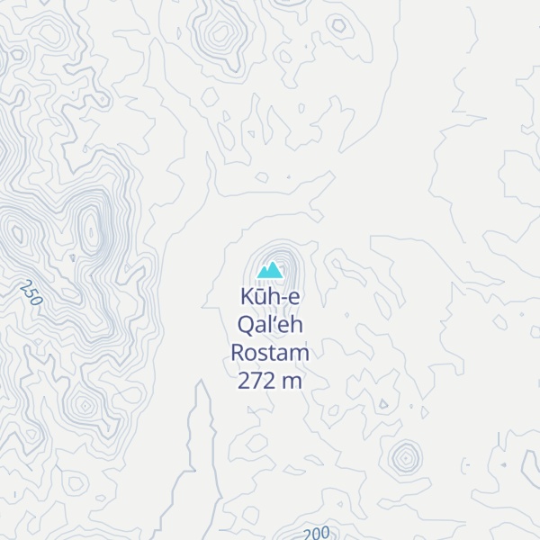 Map of Kūh-e Qal‘eh Rostam