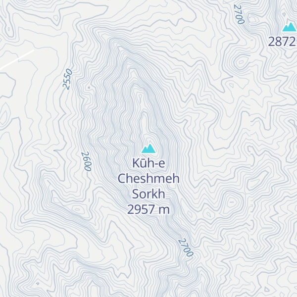 Map of Kūh-e Cheshmeh Sorkh