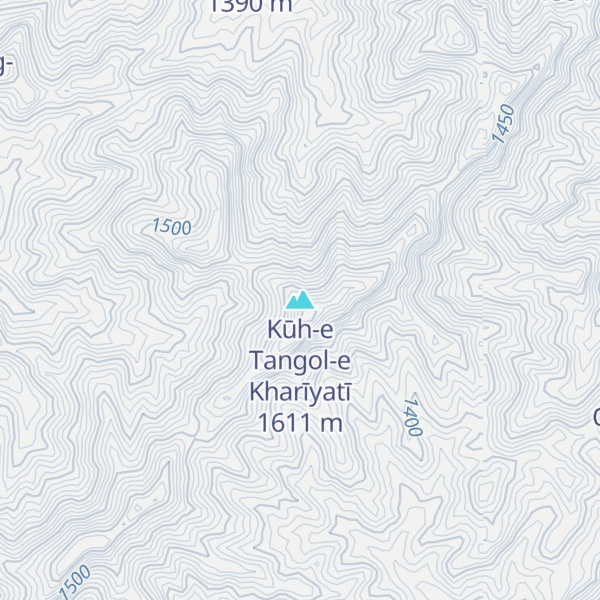 Map of Kūh-e Tangol-e Kharīyatī