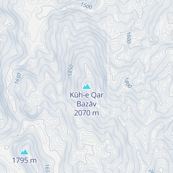Map of Kūh-e Qar Bazāv