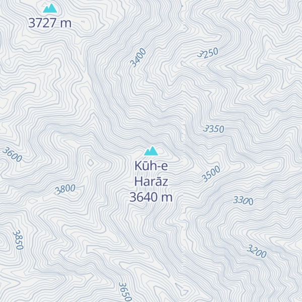 Map of Kūh-e Harāz