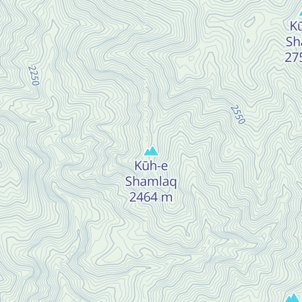 Map of Kūh-e Shamlaq