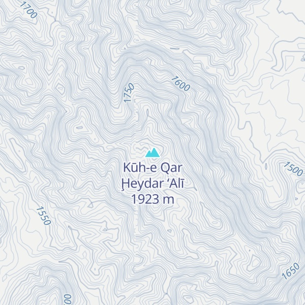 Map of Kūh-e Qar Ḩeydar ‘Alī