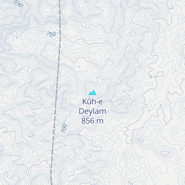 Map of Kūh-e Deylam