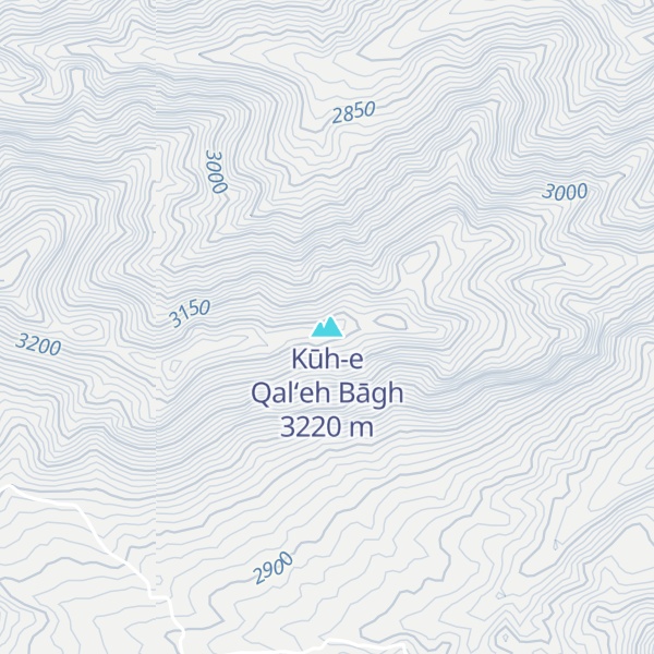 Map of Kūh-e Qal‘eh Bāgh