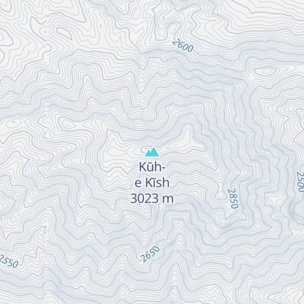 Map of Kūh-e Kīsh