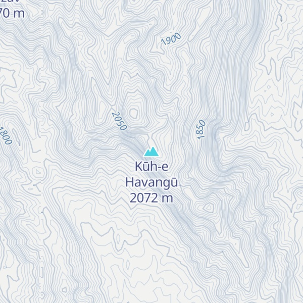 Map of Kūh-e Havangū