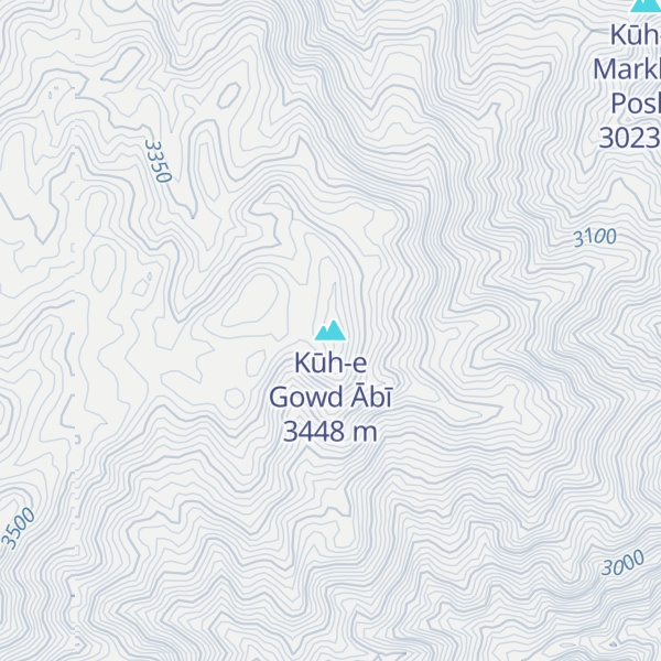 Map of Kūh-e Gowd Ābī