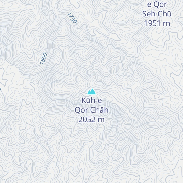 Map of Kūh-e Qor Chāh