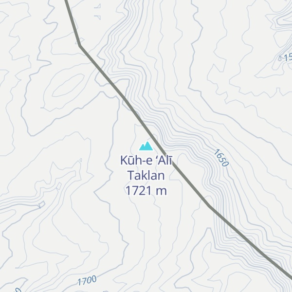 Map of Kūh-e ‘Alī Taklan
