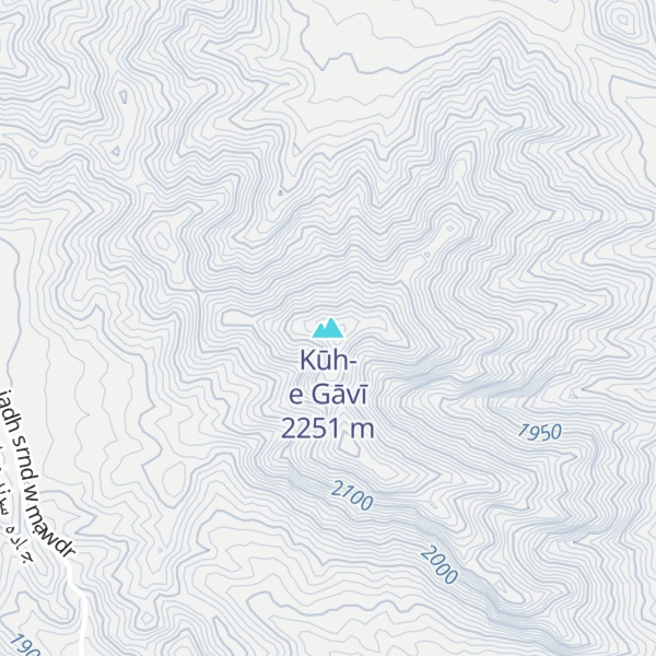 Map of Kūh-e Gāvī