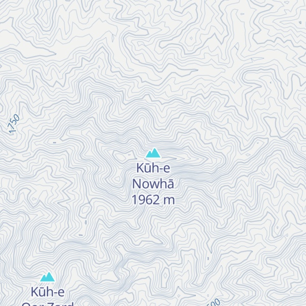 Map of Kūh-e Nowhā