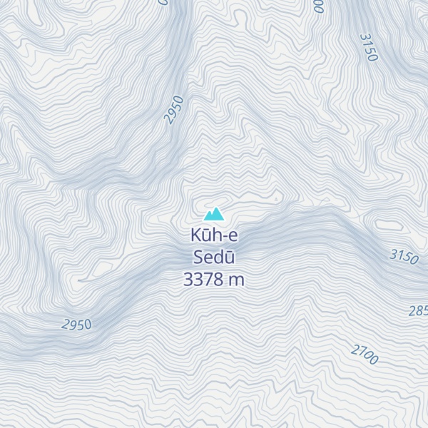 Map of Kūh-e Sedū