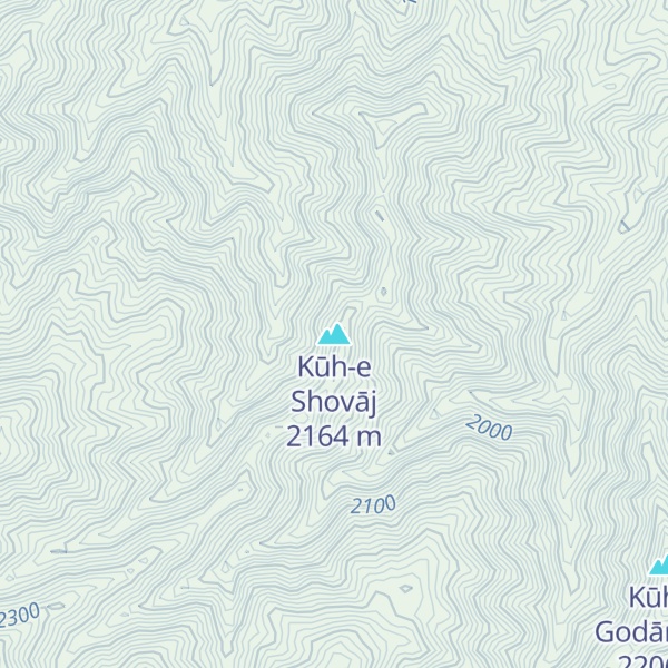 Map of Kūh-e Shovāj