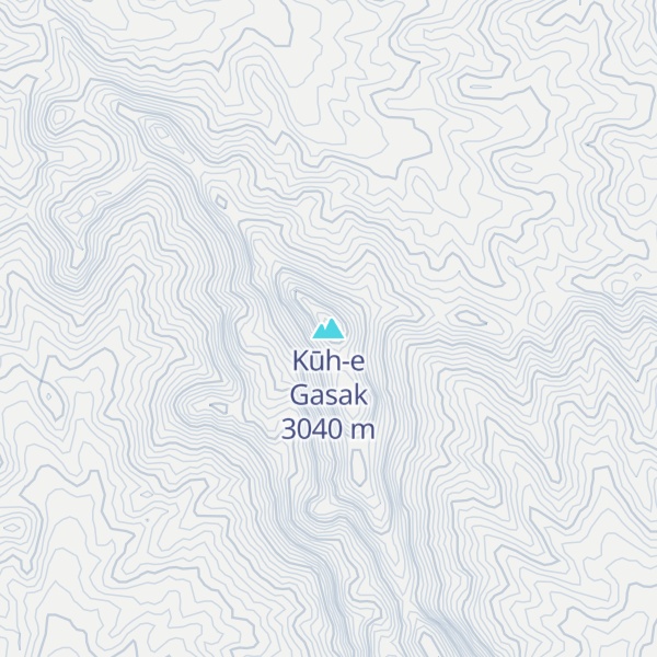 Map of Kūh-e Gasak
