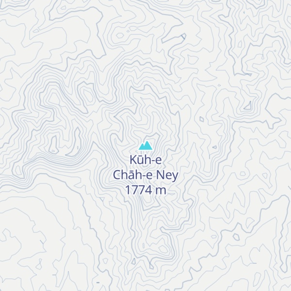 Map of Kūh-e Chāh-e Ney