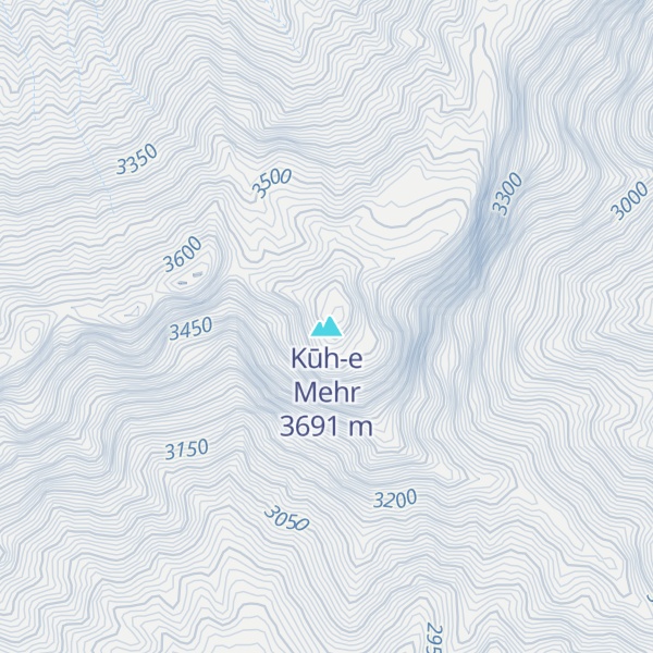 Map of Kūh-e Mehr