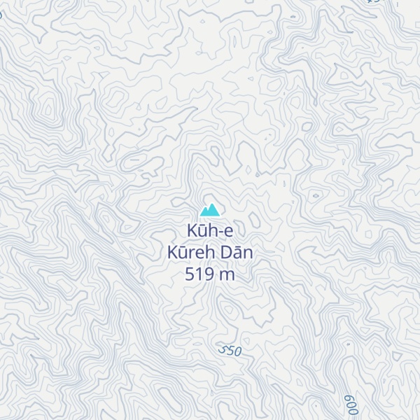 Map of Kūh-e Kūreh Dān