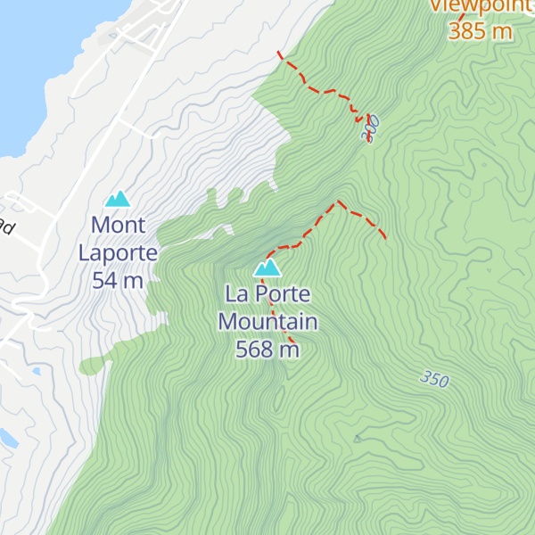 Map of La Porte Mountain