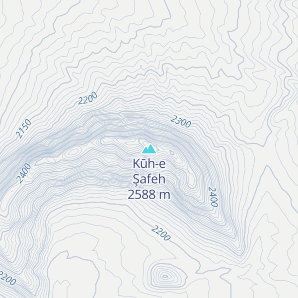 Map of Kūh-e Şafeh