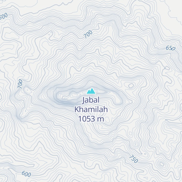 Map of Jabal Khamilah