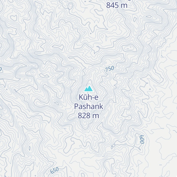 Map of Kūh-e Pashank