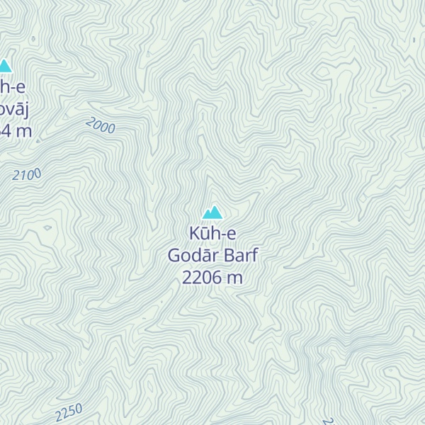 Map of Kūh-e Godār Barf