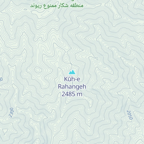 Map of Kūh-e Rahangeh