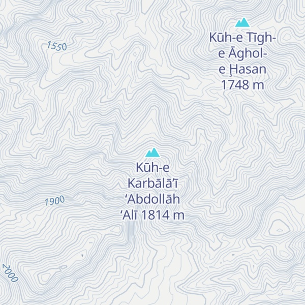 Map of Kūh-e Karbālā’ī ‘Abdollāh ‘Alī