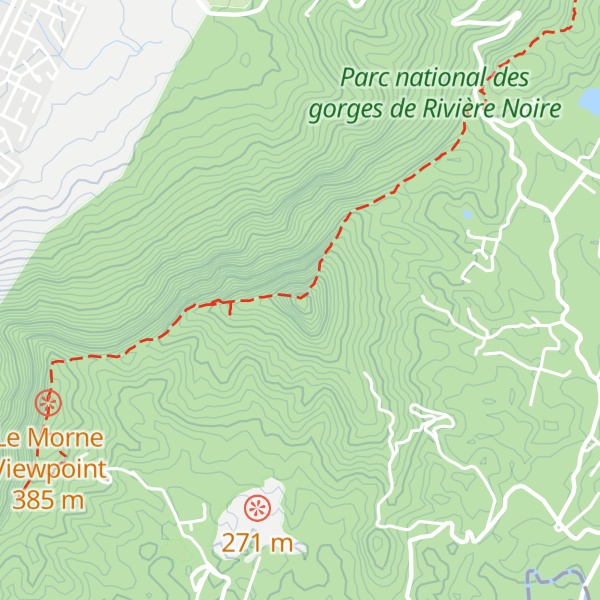 Map of Piton du Canot