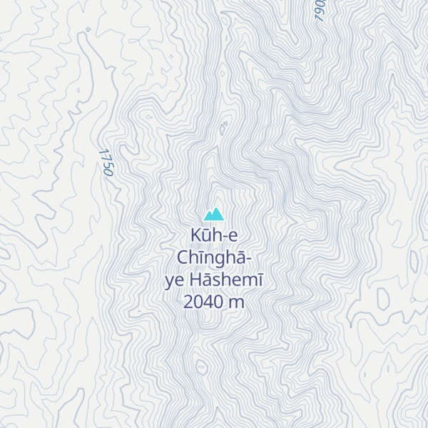 Map of Kūh-e Chīnghā-ye Hāshemī