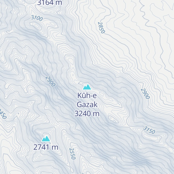 Map of Kūh-e Gazak