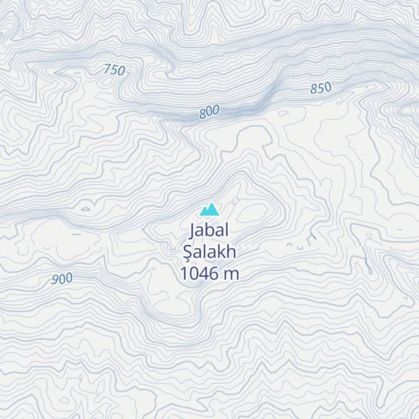 Map of Jabal Şalakh