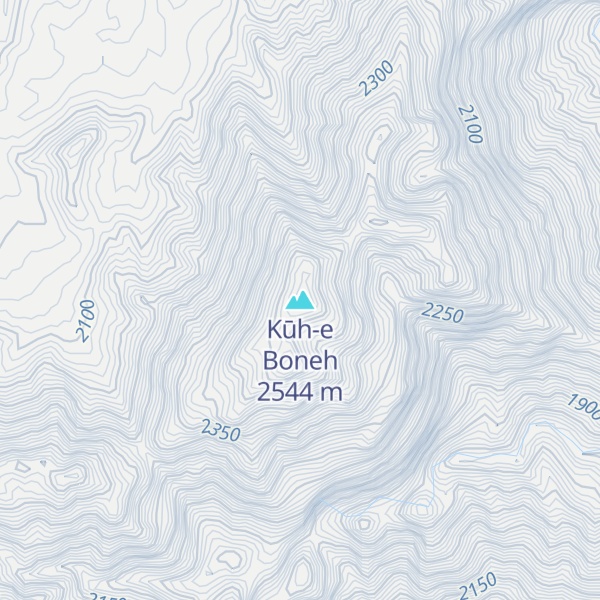 Map of Kūh-e Boneh