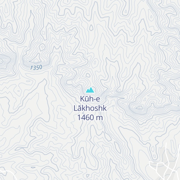 Map of Kūh-e Lākhoshk