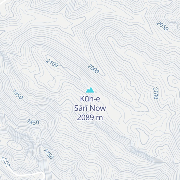 Map of Kūh-e Sārī Now