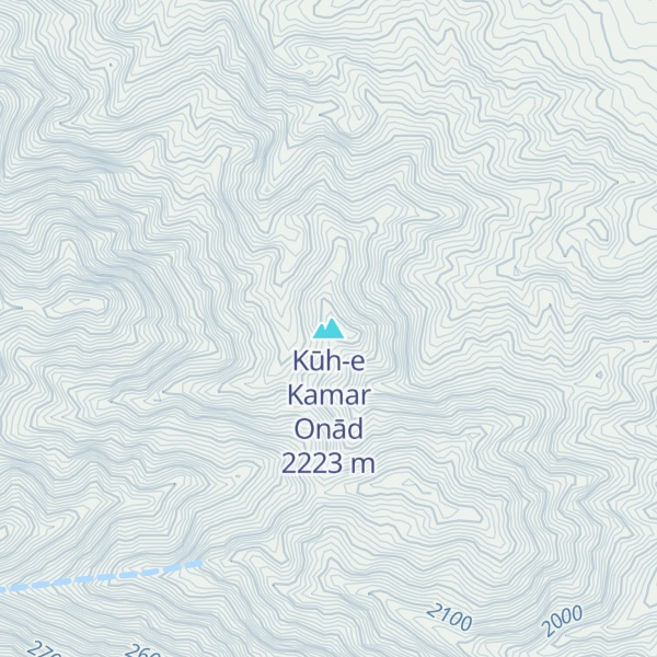 Map of Kūh-e Kamar Onād