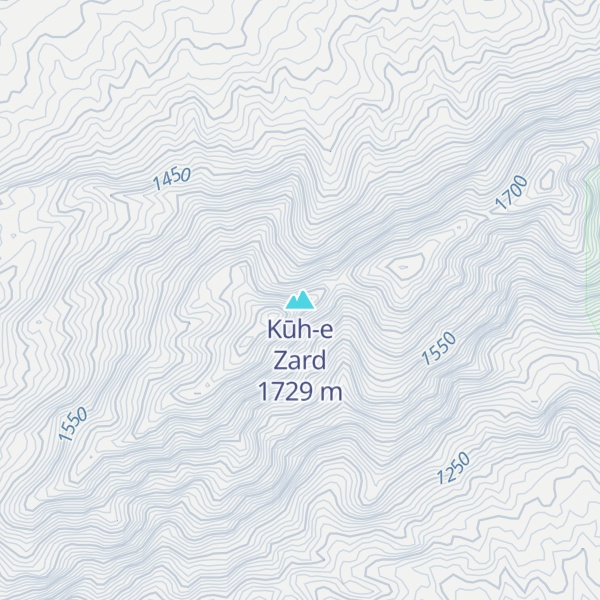 Map of Kūh-e Zard