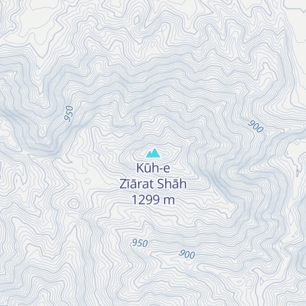 Map of Kūh-e Zīārat Shāh