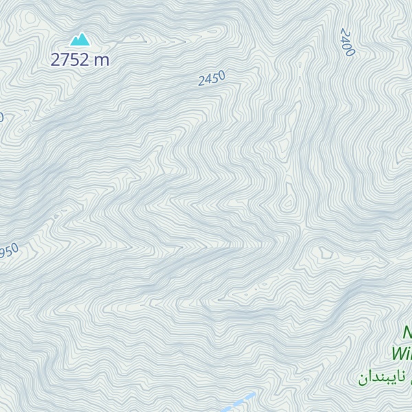 Map of Kūh-e Kovī Nāy Band