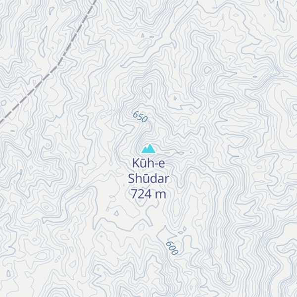 Map of Kūh-e Shūdar
