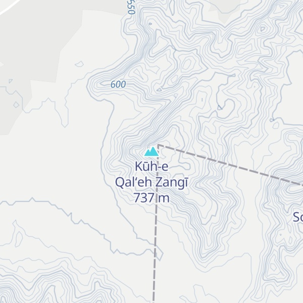 Map of Kūh-e Qal‘eh Zangī