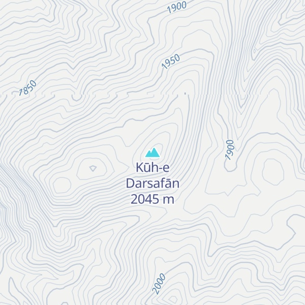 Map of Kūh-e Darsafān