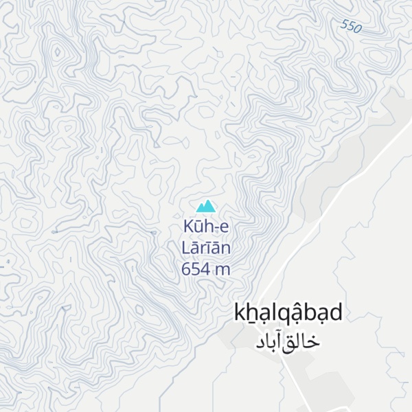 Map of Kūh-e Lārīān