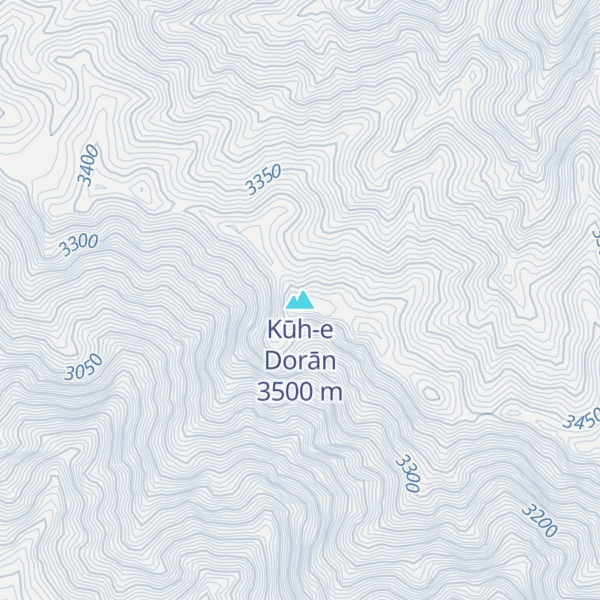 Map of Kūh-e Dorān