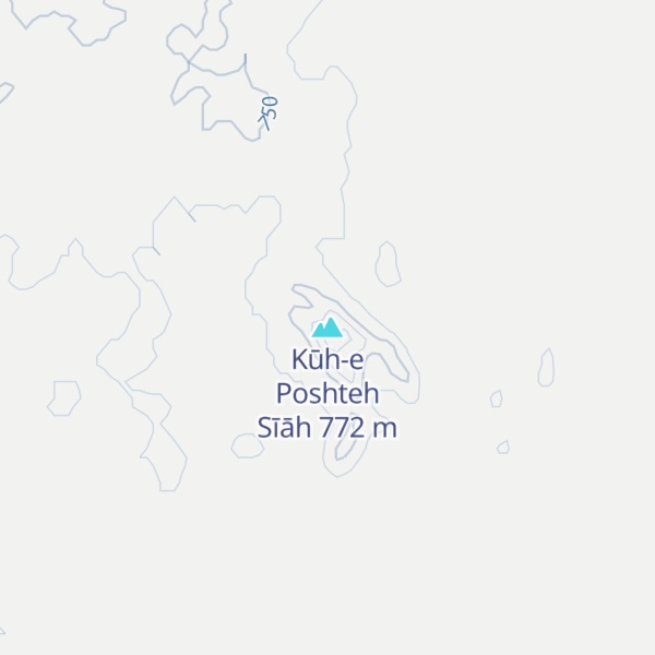 Map of Kūh-e Poshteh Sīāh