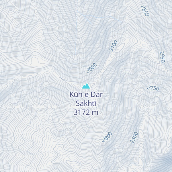 Map of Kūh-e Dar Sakhtī