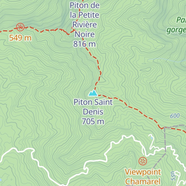 Map of Piton Saint Denis